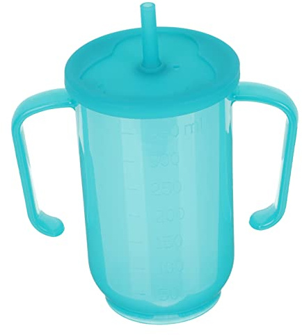 Homoyoyo Gobelet à Paille Anti-fuite Couvercle Pour Adultes, Tasse D'alimentation Pour Convalescents, Capacité Modérée, Utilisation Hospitalière, Adapté Aux Personnes Âgées Et Patients Handicapés
