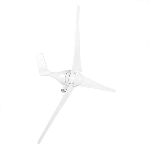Qudinip Kit de Generador Eólico Pequeño de 800W con 3 Aspas para una Carga Doméstica Eficiente, Fácil de Instalar, Fibra de Nailon Duradera, Perfecto para Uso Marino (48V)