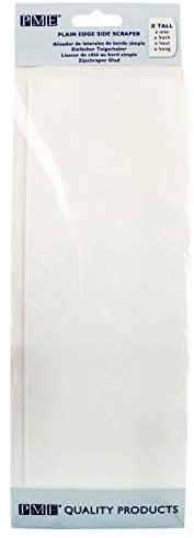 PME Raschietto per Lati, in plastica, dai Bordi Piani, plastica, White, 10 x 9.3-inch