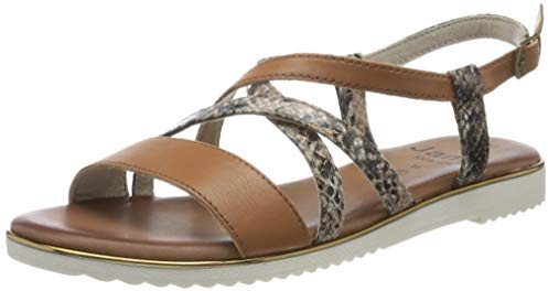 Jana 100% comfort Damer 8-8-28115-24 remsandaler, Brun Choco orm 390-38 EU Weit