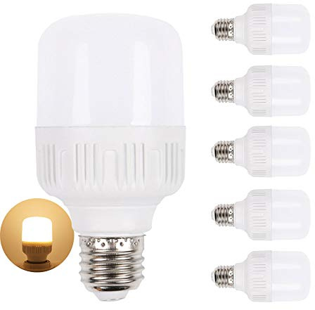 Mengjay E27 LED Lampen,5x LED Leuchtmittel 5W 500lm Glühbirne Ersatz für 45W Halogenlampen Warmweiß LED Birnen AC 220V 360°Abstrahlwinkel Nicht Dimmbar Energiesparlampe