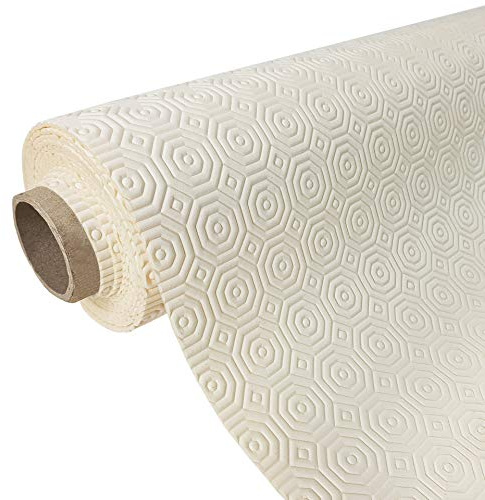 DecoMeister Mollettone Proteggi Tavolo Sottotovaglia 105x100 cm - Salvatavolo Antiscivolo Impermeabile Multiuso - Tappetino Gommato 2mm - Protezione da Calore, Graffi e Rumore - Ritagliabile - Beige