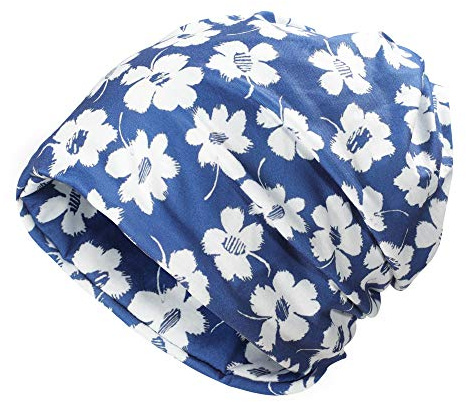 ZLYC Dünne Sommer-Beanie-Mütze für Damen, Blumenmuster, leicht, lässig | Leicht Lässig Chemo Kopfbedeckung