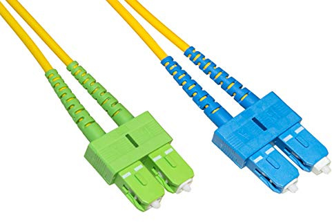 Cavo Fibra Ottica Sc Apc a Sc Upc Singlemode Duplex Mt.3