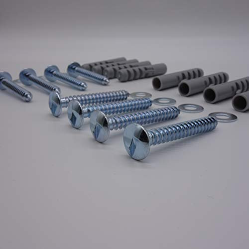 Einwegschrauben Sicherheitsschrauben Schrauben für Sicherungsstangen-Halterung und Fenstergitter 8er Set