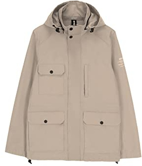 Ecoalf Herren CUATRERALF Jacket Man Jacke Mann, Dark Sand, 000M