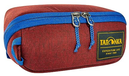 Tatonka Kulturbeutel Square Zip Pouch S (1L) - Aufklappbare Waschtasche mit 2 Reißverschluss-Netztaschen PFC/PFAS-frei - 8 x 19 x 7 cm