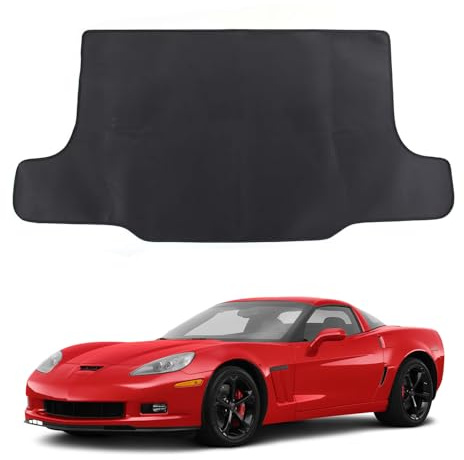 Trunk Liner Cargo Mat for Chevy Corvette C6 2005-2013 Accessories, Interior Cargo Liners, Rear Trunk CAGO Floor Mats, Boot Liner, Custom Dustproof/Odorless/Scratch-Resistant/Washable Trunk Mat, PVC