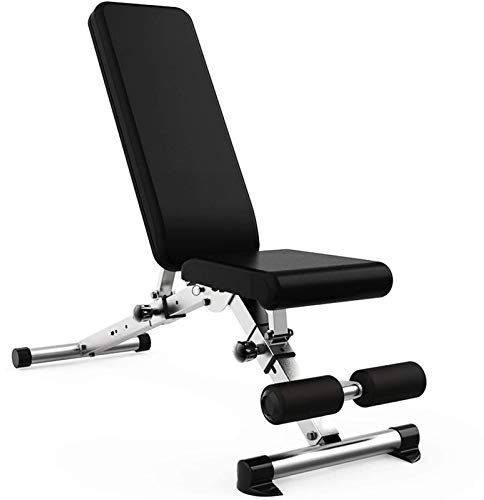 Hantelbank, verstellbare Fitnessbänke, 2-in-1-Klappbank, perfekt für Bankdrücken, Sit-Ups, Beinheben, Kurzhantel-Curls, Ganzkörper-Fitness, maximale Belastung 250 kg