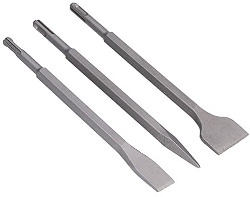 3pcs Scalpello Per Pietra, Strumenti Per Muratura in Acciaio al Carbonio Set di Strumenti Per Martelli Set di Scalpelli Punte Per Trapano a Percussione Scalpelli(SDS PLUS)