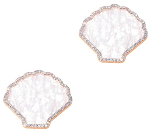 Beaupretty 2pezzi Vassoio Per Miscelazione Nail Art Resina Espositore Decorativo Per Unghie Per Professionisti e Uso Personale Strumento Multifunzionale Per Unghie e Trucco