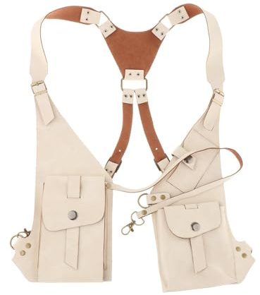 Dickly Leder Fanny Pack Gürteltasche für Frauen und Männer, Outdoor Holster Pouch Taschen Handytasche Unterarm wasserdicht Umhängetasche Crossbody Geldgürtel für Reisen Camping Wandern, Stil b