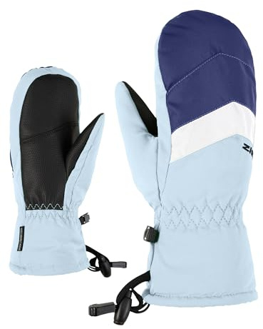 Ziener LETTERO - Manoplas de esquí para niños, Impermeables, Transpirables, Color Azul Marino, 6,5