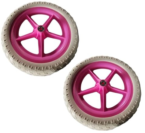 APLVFFZH Ruedas de Repuesto para Bicicleta de Equilibrio, Accesorios para Entrenamiento Y Mantenimiento, Rosa