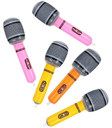 GLEAVI 6pièces Lot de Microphones Jouet Amusants Accessoires Microphone Adorable pour Garçon Fille Couleur Aléatoire