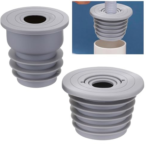 2 Pcs Washing Machine Drain Hose Seal, Silicone Drain Hose Sealing Plug | Washer Drain Smell Blocker for Laundry Room Bathroom Bathtub, Universal Fit Pipe Cover - 2 Sizes (35-40mm) and (45-50mm)