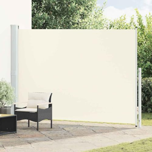 Genérico Toldo Lateral retráctil para Patio Crema 200x300 cm, Sombrillas Crema,313412