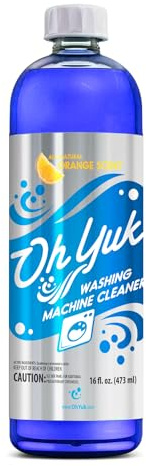 Oh Yuk Washing Machine Cleaner For All Washers (Top Load, Front Load, HE and Non-HE), Natural Citrus Fragrance, Four Cleanings Per Bottle, Septic Safe, 16 Fl Oz