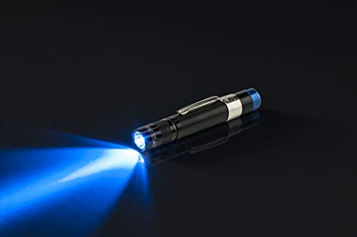 Maglite, Solitaire Spectrum Series Lampe de poche LED AAA, corps noir, lumière LED bleue