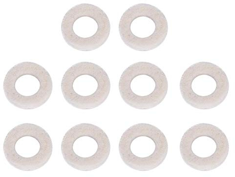 Almohadillas de fieltro para trompeta, cojín de fieltro para trompeta, arandelas de fieltro para trompeta, almohadillas de fieltro, piezas de trompeta, repuesto para instrumentos musicales, accesorios