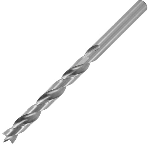 ENT 50410 Träborrborr Ø 10 mm, extra lång 150 mm, Snabbstål, med mittpunkt och förklippare, D 10 x NL 100 x GL 150 mm, Cylindrisk axel