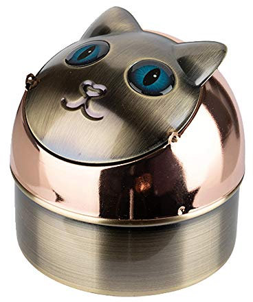 Cenicero Cat basculante para interior y exterior de metal (Cilly)