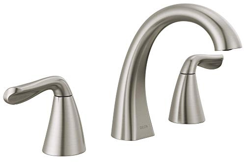 Delta Faucet 35840LF-SP Arvo Widespread, SpotShield Brushed Nickel