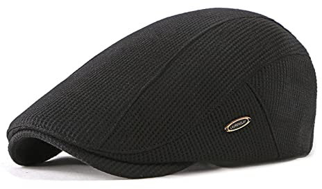 EKMTBJXY Herren Schiebermütze Schirmmütze Baumwolle Barett Cap, Einstellbare Driving Cabbie Flatcap Gatsby Jagd Kappen Baskenmütze Newsboy Cap