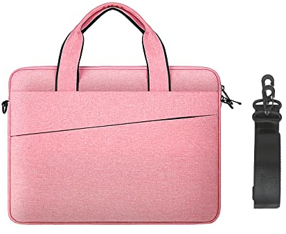jooeer Funda 14 Pulgadas Impermeable Bolsa Ordenador Portatil para MacBook Pro M2/M1 A2779 A2442 2023-2021 Chromebook Notebook 14, Protectora Fina Sleeve PC Blanda con Asa Bandolera, Rosado