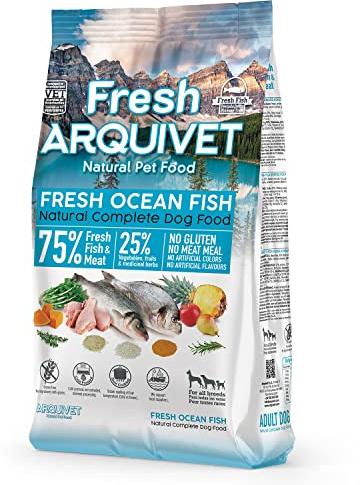 Arquivet Fresh Ocean Fish - 2.5 Kg - Aliment Complet pour Chien - Poisson et Viande Frais