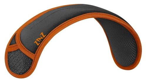 ZINZ Epaulette de Rechange Coussin Protecteur Confortable et Doux pour Sacs - Long (Gris&Orange)
