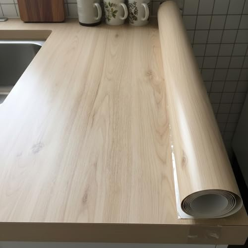 Ambiance - Adhesivo adhesivo para el metro (60 cm x 3 m, adhesivo para cocina, muebles y cuarto de baño, madera de roble claro)
