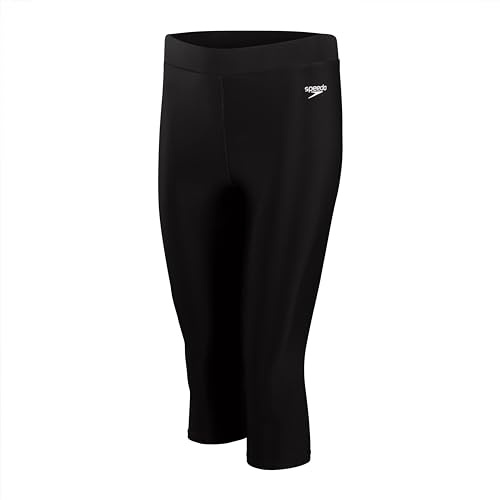 Speedo 3/4 Swim Pantaloni da Nuoto per Donna, Nero, 38