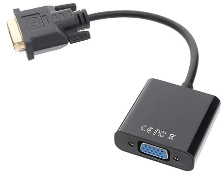 CAXUSD Dvi to Vga Adapter Dvi-d to Vga Cable Video Converter Quad-shielded Pvc for Signal Loss Prevention
