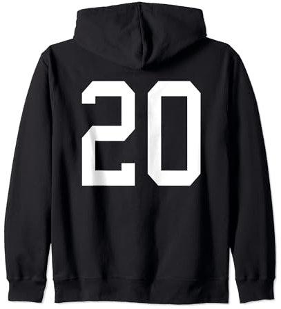 Nummer 20 Rückendesign Fußballtraining Kapuzenjacke