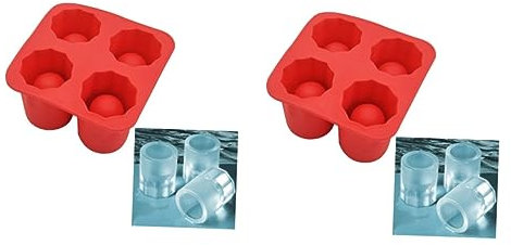 Zerodeko 2stücke Silikon Eiswürfelform Für Shotgläser Eisglas Silikon-mould Wiederverwendbar Für Pudding Und Mehr Für Partys Und Sommergetränke