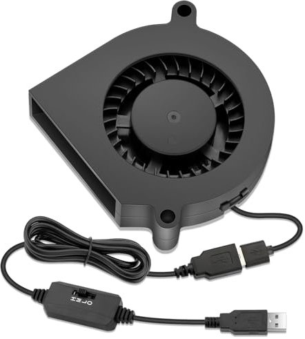WDERAIR 60mm x 15mm USB Blower Fan 5V Brushless DC Cooling Electronic Project Equipment Cabinet Cooler Ventilation