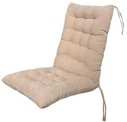 HONGYEMY Liegenauflage Rattan Stuhl Kissen Cord Matratze Rückenlehne Schaukel Dicke Sitzkissen Hause Anti-rutsch Ma Deckchair Auflage(Beige)