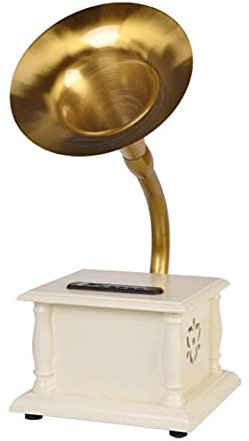 CAFIEDR Gramophone, Tourne-Disque Bluetooth, Tourne-Disque Vinyle avec Haut-parleurs, platines pour disques vinyles, Tourne-Disque Vintage à 3 Vitesses, Lecteur de musi(Blanc)