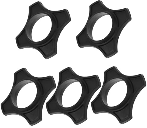 Plastica Anelli Antiscivolo per Microfono Cordless 5 Pezzi | Neri, Installazione Semplice e Formato Compatto, per Bar e Palchi, Set da 5 Pezzi