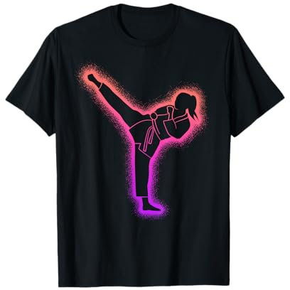Taekwondo Kampfsport Damen Kinder Karate Mädchen T-Shirt