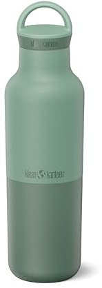 Klean Kanteen Rise klassische Isolierflasche aus Edelstahl, mit Bogenschlaufenverschluss, in der Farbe Iceberg, Fassungsvermögen: 590 ml, 1011491