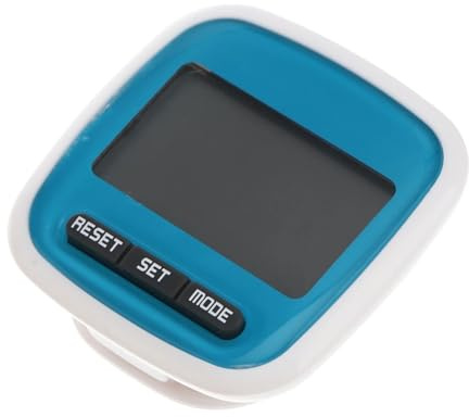 WAFOHSR Podomètre De Poche À Affichage LED Multifonction, Compteur De Pas (Bleu), Podomètres for La Marche Facile à Utiliser