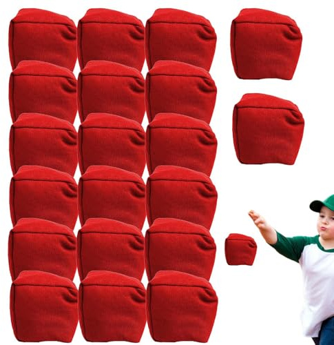 Sacs pour Haricots Colorés - Ensemble De Sableux pour Les Pertes, Sacs De Jeu De Carnaval , Sac À Lancement Doux, Jouet De Sport en Plein Air Seet De Jeu Portable Sac pour St Cor