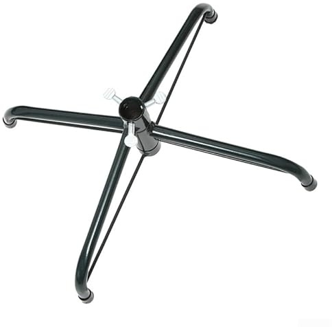 Yuanpgky Support de sapin de Noël pliable en acier pour arbres artificiels de 1,2 à 1,8 m de haut, construction en fer avec pieds pliables pour le rangement (A)