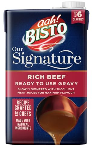 Bisto Signature Rich Beef Ready to Use Gravy, 500 ml (10-Pack) (1-Pack) | Rich Beef Flavour, Smooth & Hearty, Versatile for Meats & Casseroles, Quick Preparation