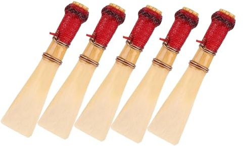 ULDIGI 5 Stück Leichtes Fagottrohr Fagottrohrblätter Für Anfänger Mittelgroße Fagottrohrblätter Fagottteil Natürliches Rohrblatt Fagott Holzblasrohrblätter Klarinettenmundstück