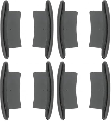 cyclingcolors 4x Embout guidage de lame de volet roulant en PVC noir Coulisse Maintien Treuil Fenêtre Store Ouverture Fermeture Tablier, pour lame alu de 44 x 8mm (Lot de 2)