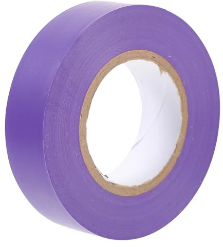 GALPADA Cinta Aislante Eléctrica Morada 19 Mm X 20 M, Cinta Adhesiva Autoadhesiva Resistente al Frío, Aislante Eléctrico para Cables y Protección Industrial Interior y Exterior