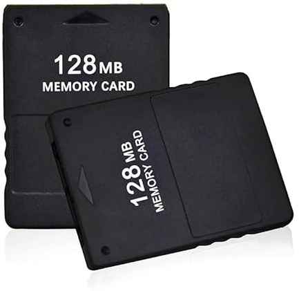 2 X Carte Mémoire 128 Mo pour Sony PlayStation 2 – Memory Card Noire pour Sauvegardes PS2 – Compatibles PS2 / PS2 Slim/PStwo – Pack Avantage – Straße Game
